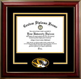 Campus Images MO999CMGTSD-8511 University of Missouri Tigers 8.5w x 11h Classic Spirit Logo Diploma Frame