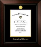 Campus Images MO999LBCGED-8511 University of Missouri Tigers 8.5w x 11h Legacy Black Cherry Gold Embossed Diploma Frame