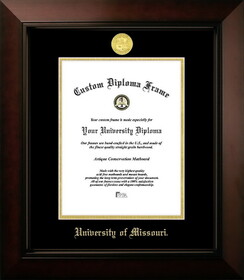 Campus Images MO999LBCGED-8511 University of Missouri Tigers 8.5w x 11h Legacy Black Cherry Gold Embossed Diploma Frame