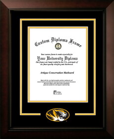 Campus Images MO999LBCSD-8511 University of Missouri Tigers 8.5w x 11h Legacy Black Cherry Spirit Logo Diploma Frame