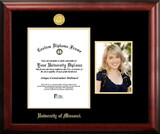 Campus Images MO999PGED-8511 University of Missouri 8.5w x 11h Gold Embossed Diploma Frame with 5 x7 Portrait