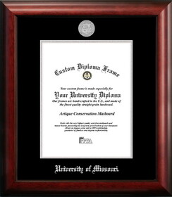 Campus Images MO999SED-8511 University of Missouri 8.5w x 11h Silver Embossed Diploma Frame