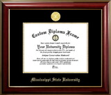 Campus Images MS997CMGTGED-1185 Mississippi State University Bulldogs 11w x 8.5h Classic Mahogany Gold Embossed Diploma Frame