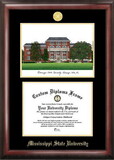 Campus Images MS997LGED Mississippi State Gold embossed diploma frame with Campus Images lithograph