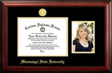 Campus Images MS997PGED-1185 Mississippi State University 11w x 8.5hGold Embossed Diploma Frame with 5 x7 Portrait