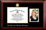 Campus Images MS998PGED-1185 Southern Mississippi 11w x 8.5h Gold Embossed Diploma Frame with 5 x7 Portrait