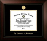 Campus Images MS999LBCGED-129 University of Mississippi Rebels 12w x 9h Legacy Black Cherry Gold Embossed Diploma Frame