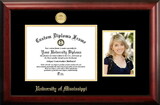 Campus Images MS999PGED-129 University of Mississippi 12w x 9h Gold Embossed Diploma Frame with 5 x7 Portrait
