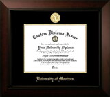 Campus Images MT999LBCGED-108 University of Montana Grizzlies 10w x 8h Legacy Black Cherry Gold Embossed Diploma Frame