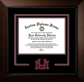 Campus Images MT999LBCSD-108 University of Montana Grizzlies 10w x 8h Legacy Black Cherry Spirit Logo Diploma Frame