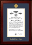 Campus Images NACHO001 Patriot Frames Navy 10x14 Certificate Honors Frame with Gold Medallion