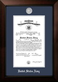 Campus Images NACLG002 Patriot Frames Navy 10x14 Certificate Legacy Frame with Silver Medallion