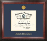 Campus Images NADG001 Navy Discharge Frame Gold Medallion