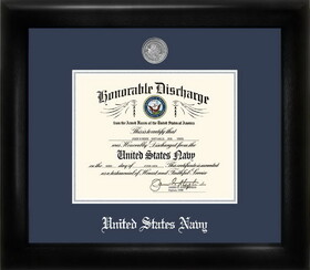 Campus Images NADS002 Navy Discharge Frame Silver Medallion