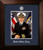 Campus Images NAPLG002 Patriot Frames Navy 8x10 Portrait Legacy Frame with Silver Medallion