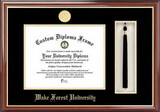Campus Images NC991PMHGT Wake Forest University Tassel Box and Diploma Frame