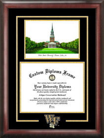 Campus Images NC991SG Wake Forest University Spirit Graduate Frame with Campus Image