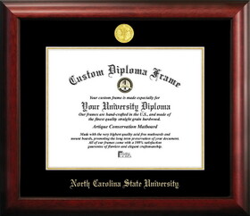 Campus Images NC992GED-1411 North Carolina State University 14w x 11h Gold Embossed Diploma Frame