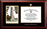 Campus Images NC992LGED-1411 North Carolina State University 14w x 11h Gold Embossed Diploma Frame with Campus Images Lithograph