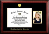 Campus Images NC992PGED-1411 North Carolina State University 14w x 11h Gold Embossed Diploma Frame with 5 x7 Portrait
