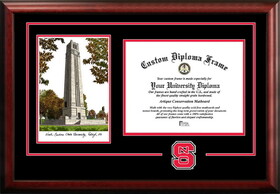 Campus Images NC992SG-1411 North Carolina State Wolfpack 14w x 11h Spirit Graduate Diploma Frame