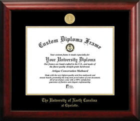 Campus Images NC993GED  University of North Carolina - Charlotte Gold Embossed Diploma Frame