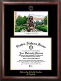 Campus Images NC993LGED University of North Carolina - Charlotte Gold embossed diploma frame with Campus Images lithograph