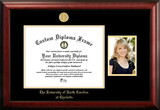 Campus Images NC993PGED-1411 University of North Carolina, Charlotte 14w x 11h Gold Embossed Diploma Frame with 5 x7 Portrait