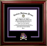 Campus Images NC995CMGTSD-1411 East Carolina University 14w x 11h Classic Spirit Logo Diploma Frame