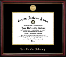 Campus Images NC995PMGED-1411 East Carolina University Petite Diploma Frame