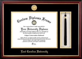 Campus Images NC995PMHGT East Carolina University Tassel Box and Diploma Frame