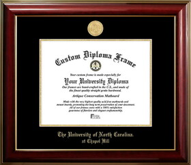 Campus Images NC997CMGTGED-14115 North Carolina Tar Heels 14w x 11.5h Classic Mahogany Gold Embossed Diploma Frame