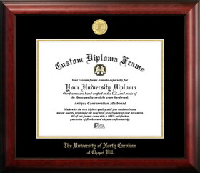 Campus Images NC997GED-14115 University of North Carolina, Chapel Hill 14w x 11.5h Gold Embossed Diploma Frame