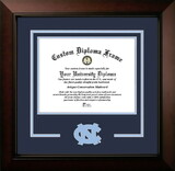 Campus Images NC997LBCSD-14115 North Carolina Tar Heels 14w x 11.5h Legacy Black Cherry Spirit Logo Diploma Frame
