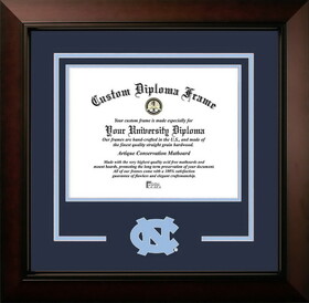 Campus Images NC997LBCSD-14115 North Carolina Tar Heels 14w x 11.5h Legacy Black Cherry Spirit Logo Diploma Frame