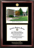Campus Images NC998LGED Appalachian State University Gold embossed diploma frame with Campus Images lithograph