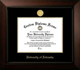 Campus Images NE999LBCGED-1185 University of Nebraska Cornhuskers 11w x 8.5h Legacy Black Cherry Gold Embossed Diploma Frame