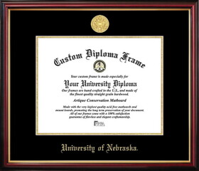 Campus Images NE999PMGED-1185 University of Nebraska Petite Diploma Frame