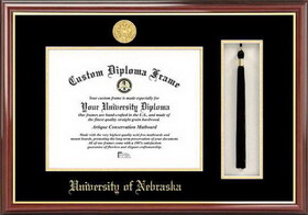 Campus Images NE999PMHGT Nebraska Wesleyan University Tassel Box and Diploma Frame