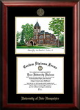 Campus Images NH998LGED University of New Hampshire Gold embossed diploma frame with Campus Images lithograph