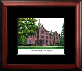 Campus Images NJ997A Seton Hall Academic Framed Lithograph