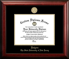 Campus Images NJ999GED Rutgers Gold Embossed Diploma Frame