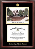 Campus Images NM999LGED University of New Mexico Gold embossed diploma frame with Campus Images lithograph