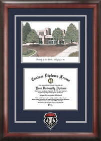 Campus Images NM999SG University of New Mexico Spirit Graduate Frame with Campus Image