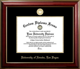 Campus Images NV995CMGTGED-1185 UNLV Running Rebels 11w x 8.5h Classic Mahogany Gold Embossed Diploma Frame