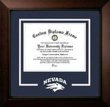 Campus Images NV998LBCSD-1185 University of Nevada Wolf Pack 11w x 8.5h Legacy Black Cherry Spirit Logo Diploma Frame