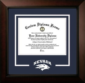 Campus Images NV998LBCSD-1185 University of Nevada Wolf Pack 11w x 8.5h Legacy Black Cherry Spirit Logo Diploma Frame