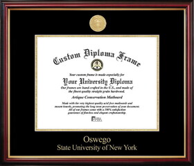 Campus Images NY995PMGED-1185 State U of New York Oswego Petite Diploma Frame