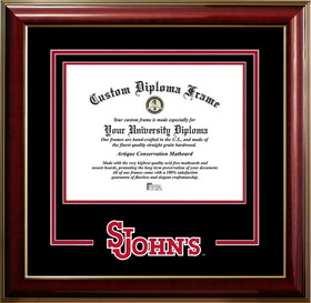 Campus Images NY998CMGTSD-1185 St. Johns Red Storm 11w x 8.5h Classic Spirit Logo Diploma Frame