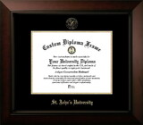 Campus Images NY998LBCGED-1185 St. Johns Red Storm 11w x 8.5h Legacy Black Cherry Gold Embossed Diploma Frame